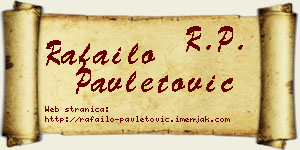 Rafailo Pavletović vizit kartica